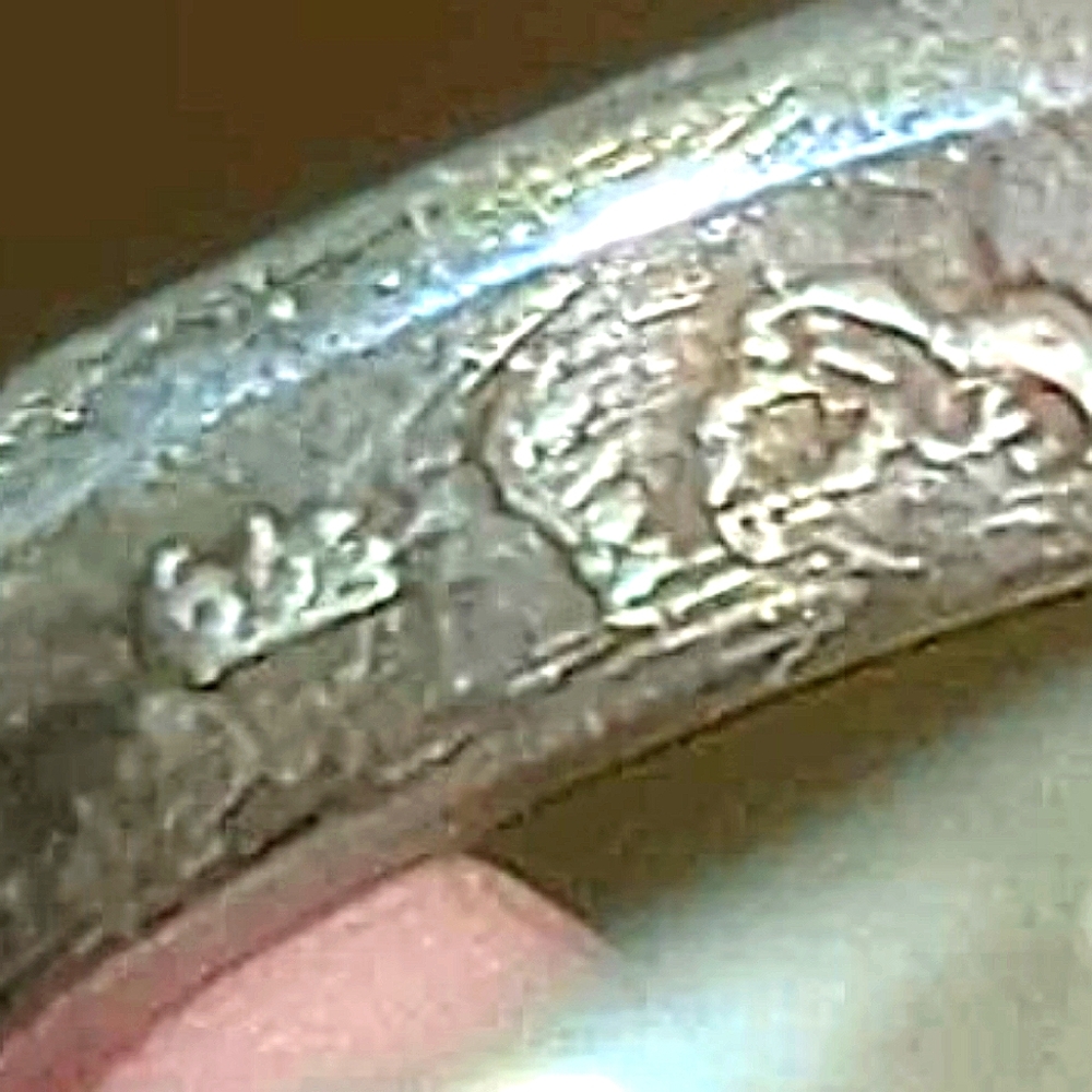 Vintage Men's Artisan Sterling Silver Ring, James Avery Style, Deep Blue Stone - Picture 5 of 13